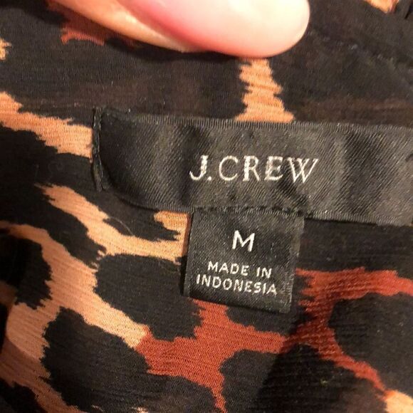 J.Crew animal print light dress layered - Picture 3 of 5